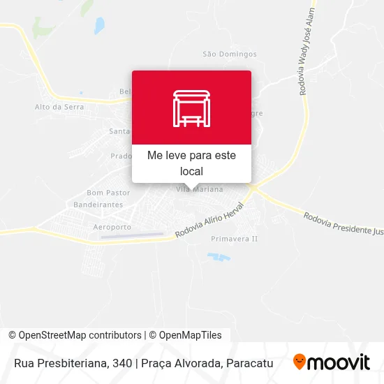 Rua Presbiteriana, 340 | Praça Alvorada mapa