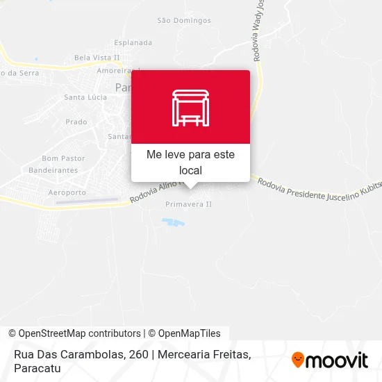 Rua Das Carambolas, 260 | Mercearia Freitas mapa