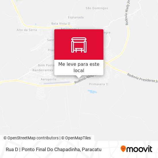 Rua D | Ponto Final Do Chapadinha mapa