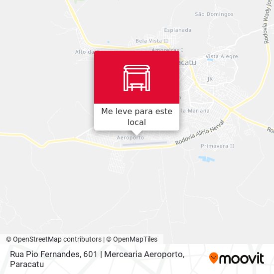 Rua Pio Fernandes, 601 | Mercearia Aeroporto mapa