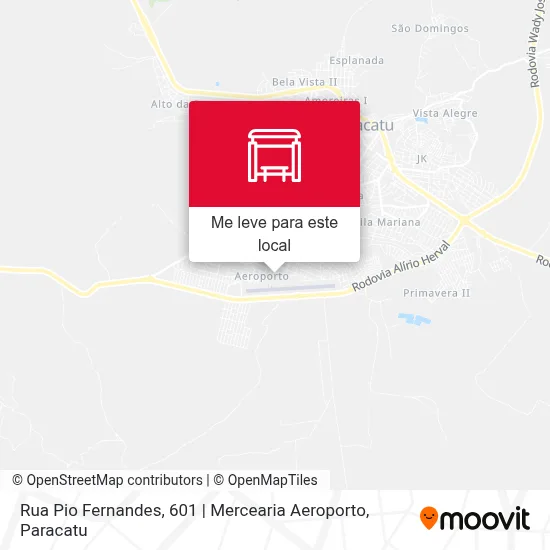 Rua Pio Fernandes, 601 | Mercearia Aeroporto mapa
