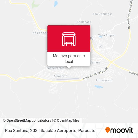 Rua Santana, 203 | Sacolão Aeroporto mapa