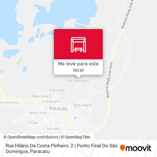 Rua Hilário Da Costa Pinheiro, 2 | Ponto Final Do São Domingos mapa