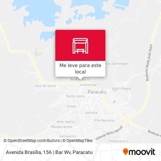 Avenida Brasília, 156 | Bar Wv mapa