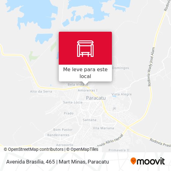 Avenida Brasília, 465 | Mart Minas mapa