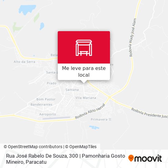 Rua José Rabelo De Souza, 300 | Pamonharia Gosto Mineiro mapa