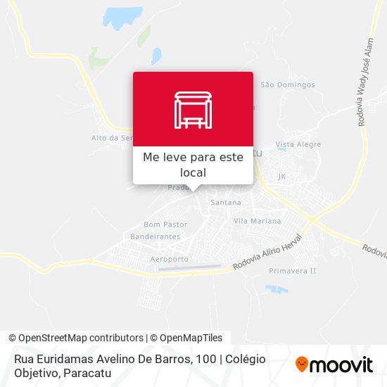 Rua Euridamas Avelino De Barros, 100 | Colégio Objetivo mapa