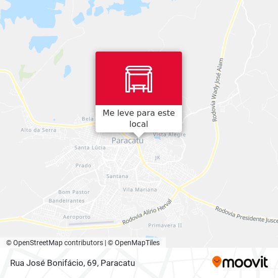 Rua José Bonifácio, 69 mapa