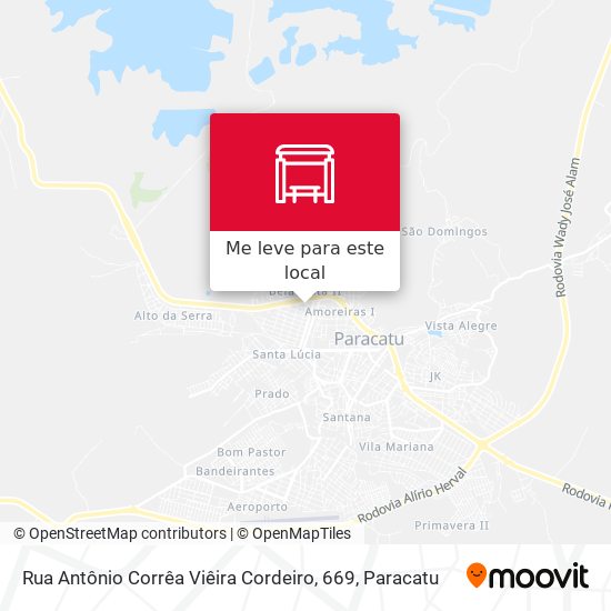 Rua Antônio Corrêa Viêira Cordeiro, 669 mapa