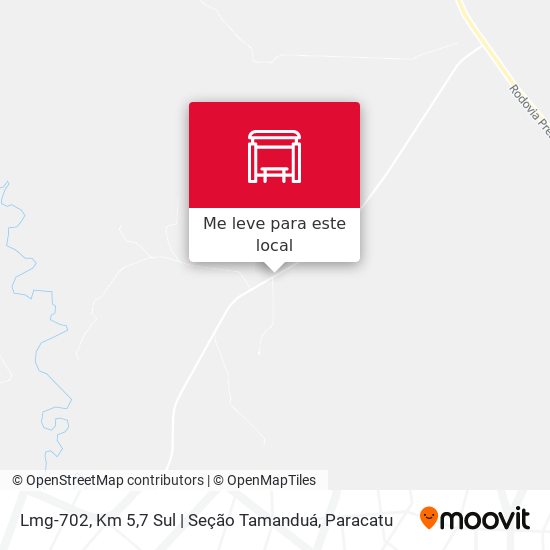 Lmg-702, Km 5,7 Sul | Seção Tamanduá mapa