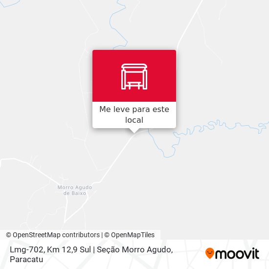 Lmg-702, Km 12,9 Sul | Seção Morro Agudo mapa