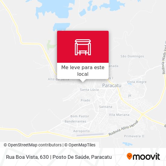 Rua Boa Vista, 630 | Posto De Saúde mapa