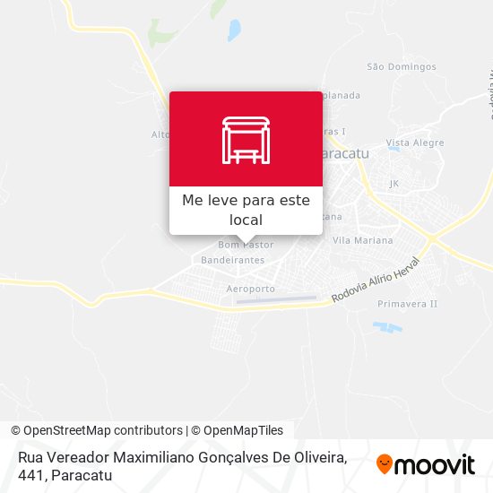 Rua Vereador Maximiliano Gonçalves De Oliveira, 441 mapa