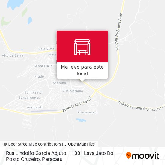 Rua Lindolfo Garcia Adjuto, 1100 | Lava Jato Do Posto Cruzeiro mapa