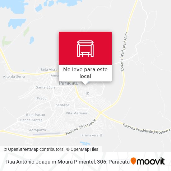 Rua Antônio Joaquim Moura Pimentel, 306 mapa