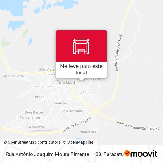 Rua Antônio Joaquim Moura Pimentel, 180 mapa