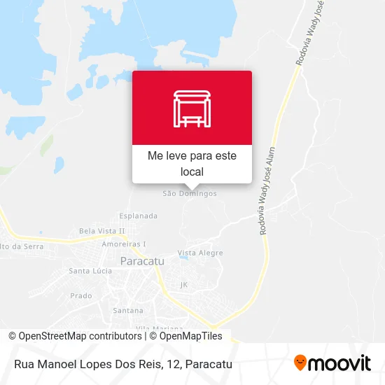 Rua Manoel Lopes Dos Reis, 12 mapa