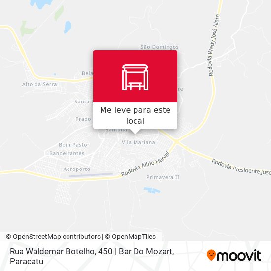 Rua Waldemar Botelho, 450 | Bar Do Mozart mapa