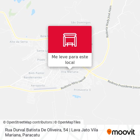 Rua Durval Batista De Oliveira, 54 | Lava Jato Vila Mariana mapa