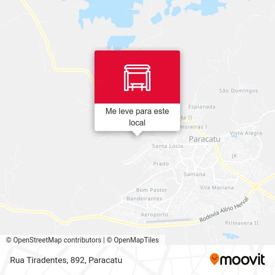 Rua Tiradentes, 892 mapa