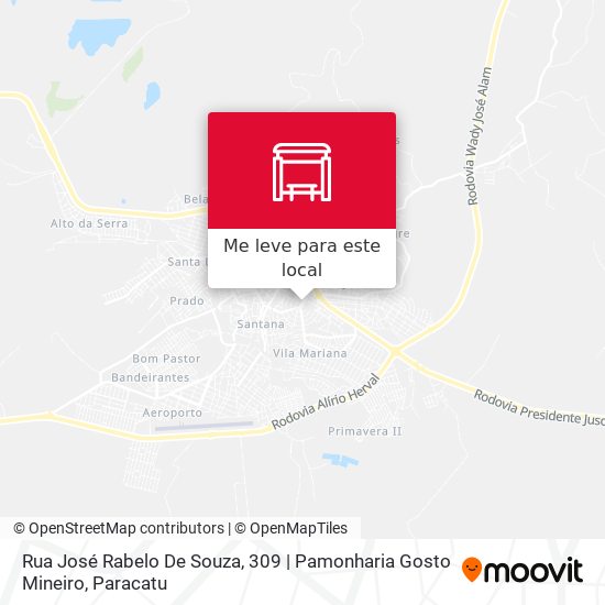 Rua José Rabelo De Souza, 309 | Pamonharia Gosto Mineiro mapa