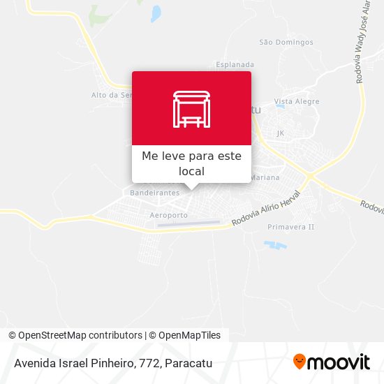 Avenida Israel Pinheiro, 772 mapa
