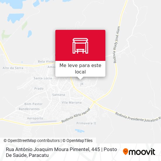 Rua Antônio Joaquim Moura Pimentel, 445 | Posto De Saúde mapa