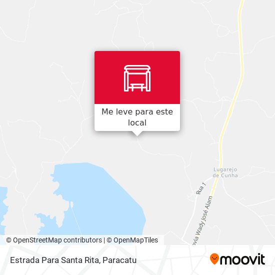 Estrada Para Santa Rita mapa