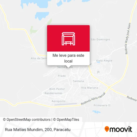 Rua Matias Mundim, 200 mapa