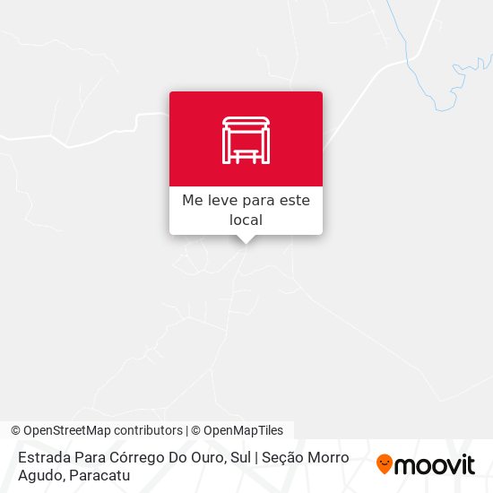 Estrada Para Córrego Do Ouro, Sul | Seção Morro Agudo mapa