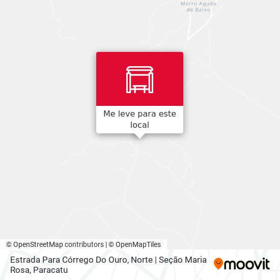 Estrada Para Córrego Do Ouro, Norte | Seção Maria Rosa mapa