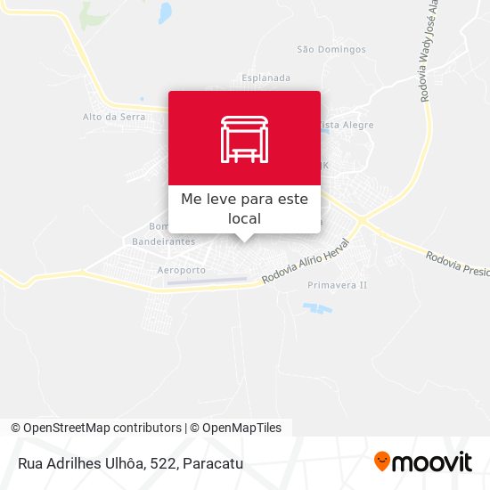 Rua Adrilhes Ulhôa, 522 mapa