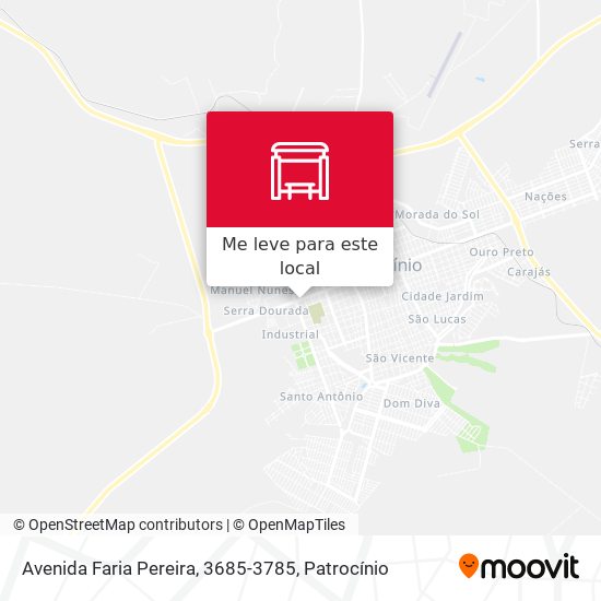 Avenida Faria Pereira, 3685-3785 mapa