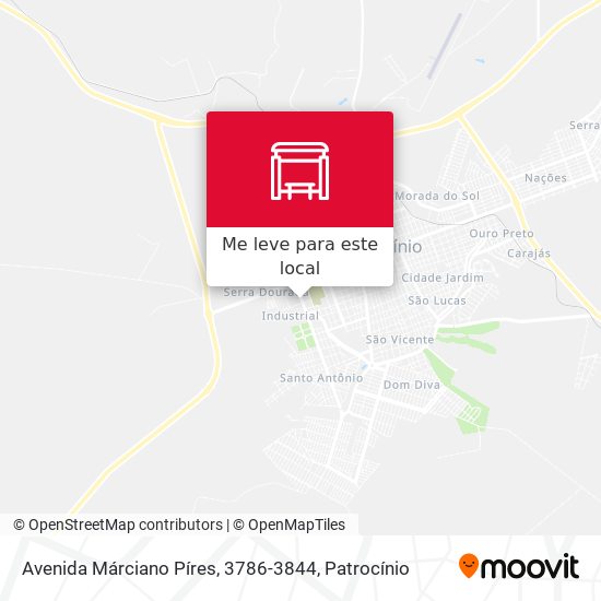 Avenida Márciano Píres, 3786-3844 mapa