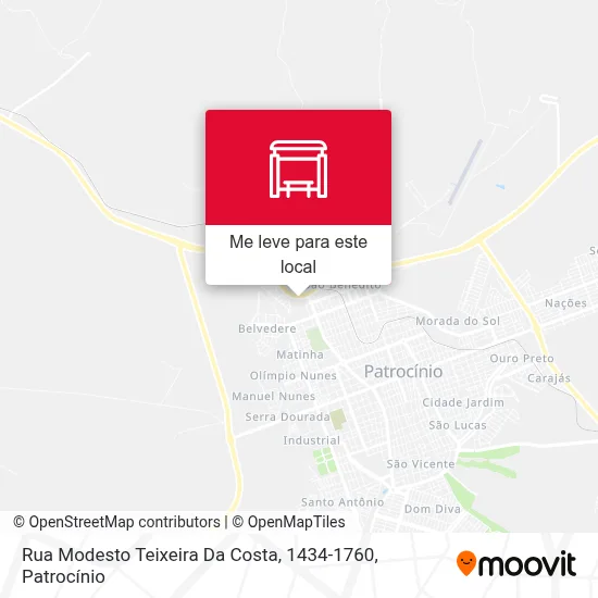 Rua Modesto Teixeira Da Costa, 1434-1760 mapa