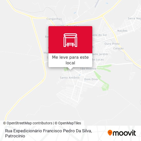 Rua Expedicionário Francisco Pedro Da Silva mapa