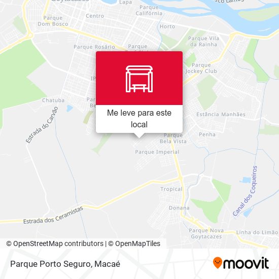 Parque Porto Seguro mapa
