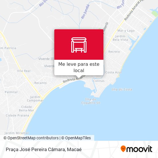 Praça José Pereira Câmara mapa