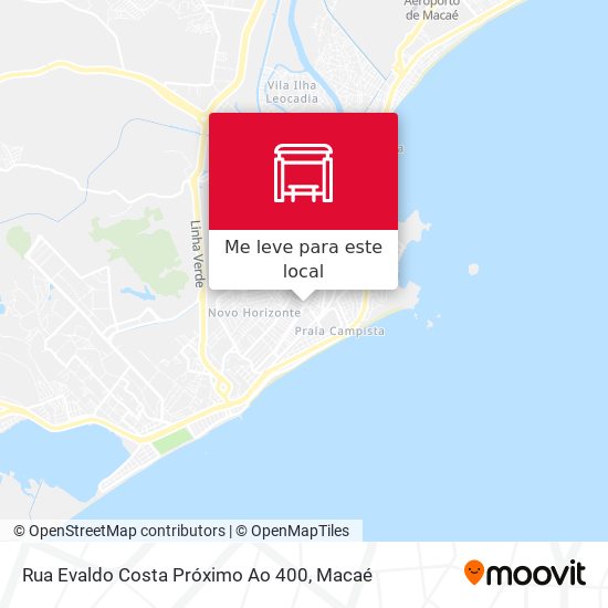 Rua Evaldo Costa Próximo Ao 400 mapa