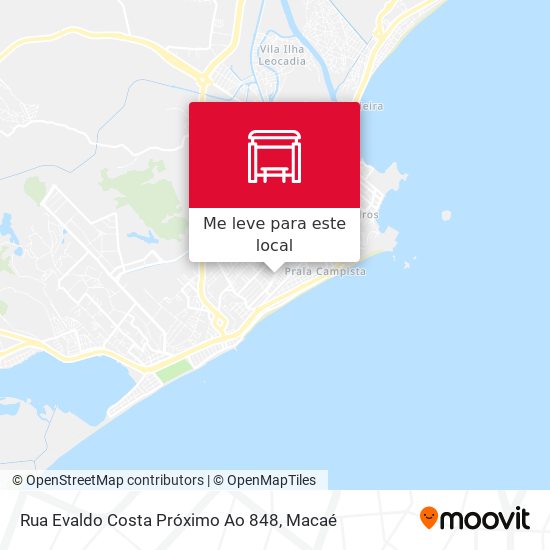 Rua Evaldo Costa Próximo Ao 848 mapa