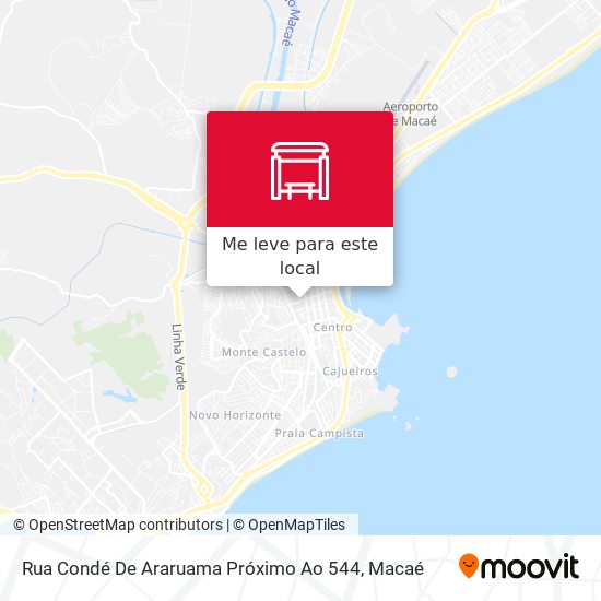 Rua Condé De Araruama Próximo Ao 544 mapa