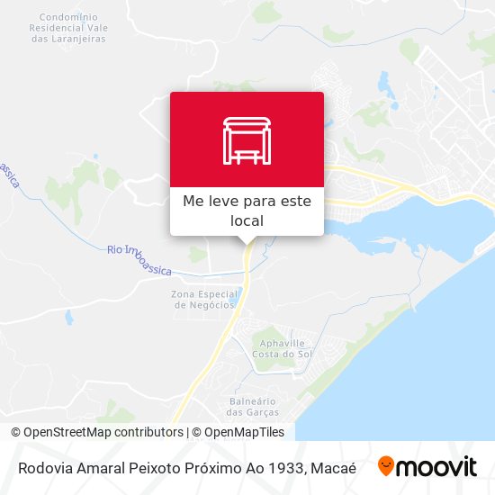 Rodovia Amaral Peixoto Próximo Ao 1933 mapa