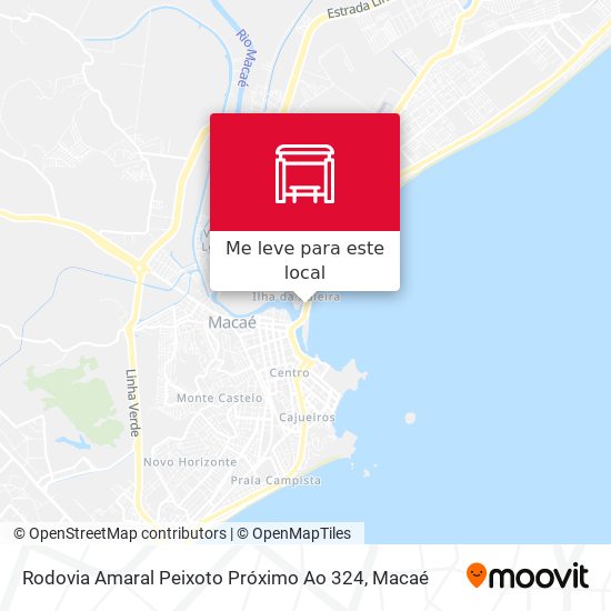 Rodovia Amaral Peixoto Próximo Ao 324 mapa