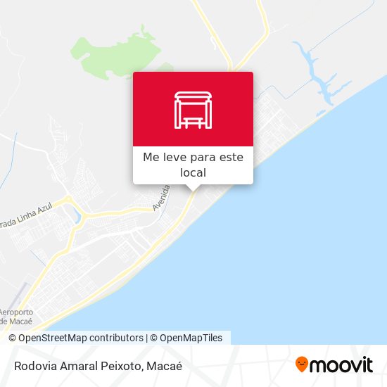 Rodovia Amaral Peixoto mapa