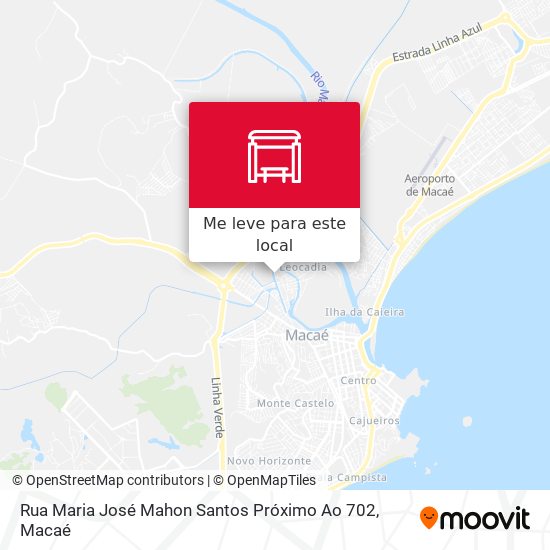 Rua Maria José Mahon Santos Próximo Ao 702 mapa