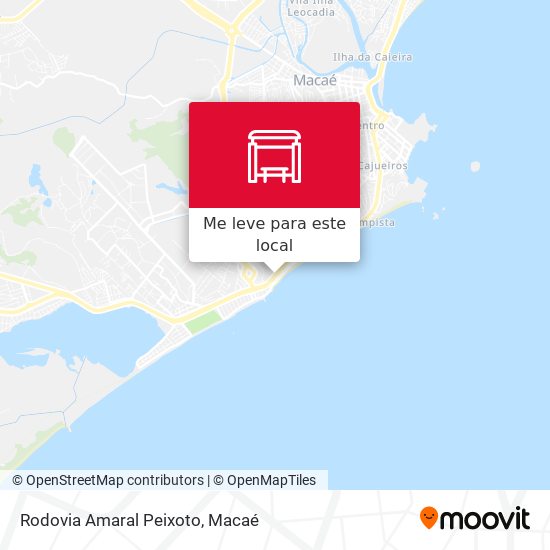 Rodovia Amaral Peixoto mapa