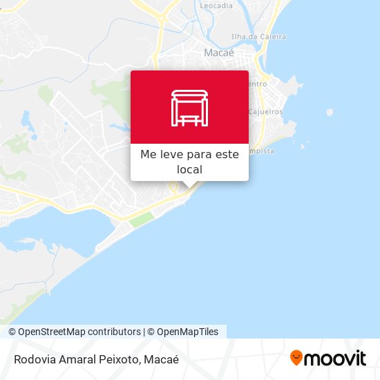 Rodovia Amaral Peixoto mapa