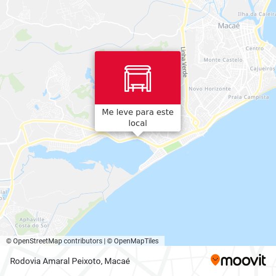 Rodovia Amaral Peixoto mapa