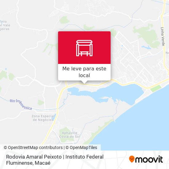 Rodovia Amaral Peixoto | Instituto Federal Fluminense mapa