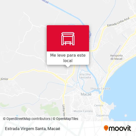Estrada Virgem Santa mapa